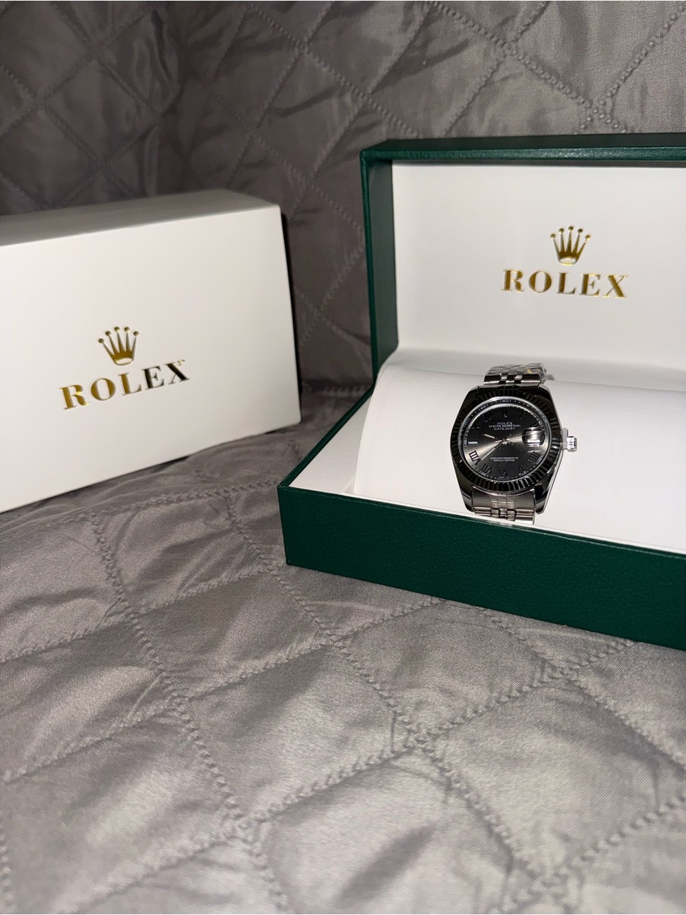 ‼️3pc set‼️Deep silver watch
